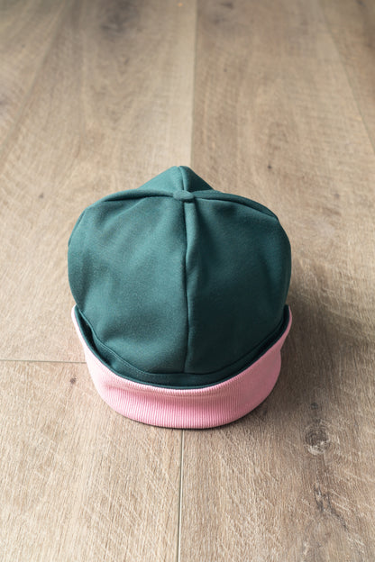 Green and Pink Flip Hat- Adult